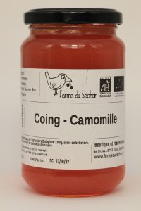 confiture coing camomille