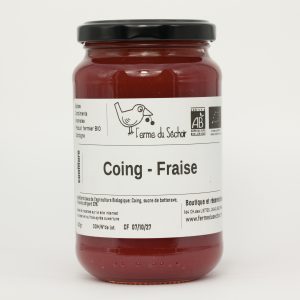 confiture coing-fraise